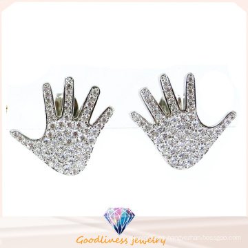 Pendiente de la forma de la mano para la señora China Wholesale Fashionjewelry Pendiente de la joyería de la plata esterlina 925 (E6504)